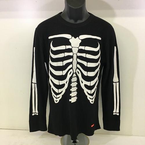 新品未開封 supremeシュプリーム ヘインズ ボーン サーマル 骨 XL SUPREME×Hanes(シュプリームヘインズ) Bones Thermal Crew