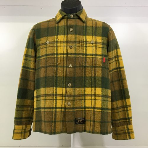 【中古】 hi◇128 WTAPS UNION L/S 03 SHIRS WOOL 132GWDT-SHM10 サイズ: S ウール チェック シャツ ネルシャツ 長袖 ダブルタップス｜Regolith_Market