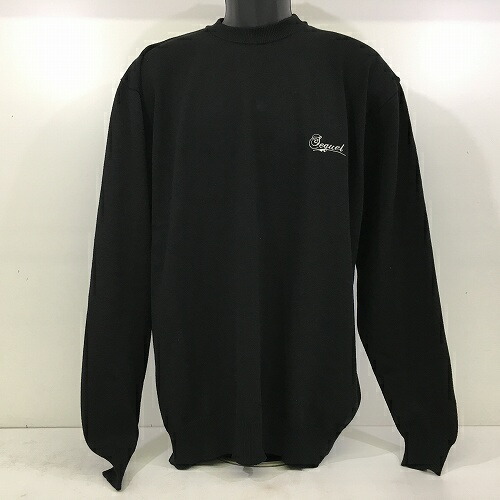 【中古】 hi◇128 SEQUEL CREW NECK KNIT SQ-23AW-KN-06 BLACK サイズ: XL クルーネック ニット ブラック 黒 セーター シークエル