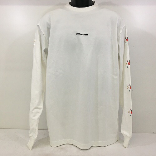 【中古】 hi◇128 志村けん x GOD SELECTIONXXX ゴッド セレクション トリプルエックス 長袖Tシャツ 変なおじさん サイズL
