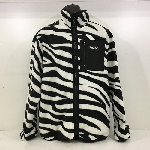 【中古】 hi◇128 F.C.Real Bristol エフシーレアルブリストル F.C.R.B. FCRB-232026 ZEBRA FLEECE REVERSIBLE JACKET ゼブラ フリース リバーシブル ジャケット ジップアップ サイズXL