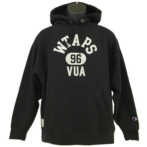【中古】 hi◇128 Champion × WTAPS Academy / Hooded / CTPL C8-B114 サイズ: S アカデミー フーディー プルオーバー パーカー 裏起毛 チャンピオン ダブルタップス