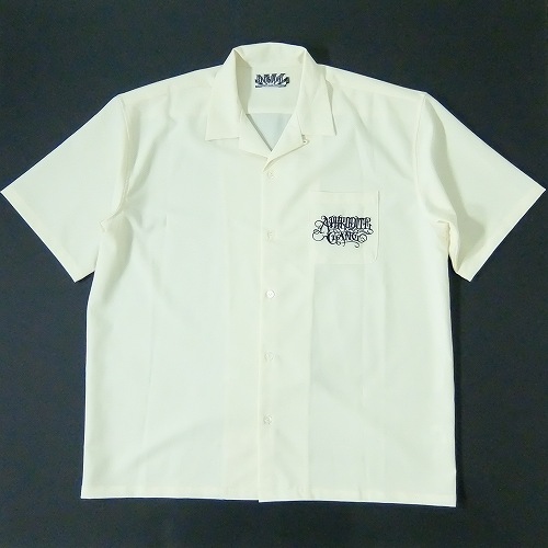 【中古】wa◇128 BUDSPOOL バッズプール 舐達麻 クラシックロゴ オープンカラー 半袖シャツ XLサイズ 【F-29178】