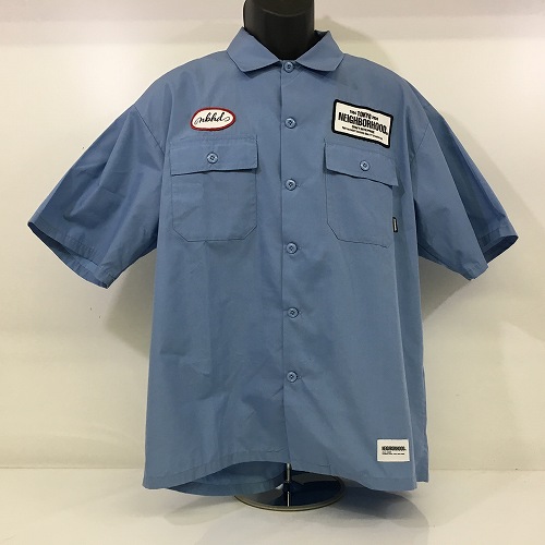 【中古】 hi◇128 NEIGHBORHOOD ネイバーフッド 241TSNH-SHM02 CLASSIC WORK SHIRT SS クラシック ワーク 半袖シャツ サイズM｜Regolith_Market