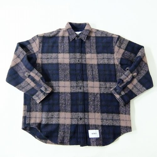 【中古】wa◇128 WTAPS ダブルタップス TXT 02 / LS / WONY. TWEED. TEXTILE. OF チェックシャツ サイズ03 【F-30182】｜Regolith_Market