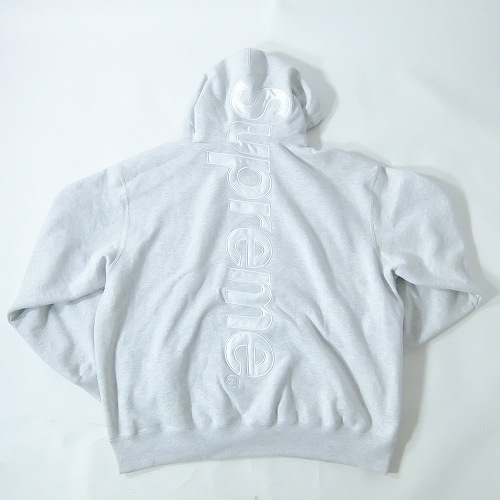 【中古】wa◇128 Supreme シュプリーム Satin Appliqu・・ Hooded Sweatshirt サテンアップリケスウェットパーカー XL大きさ 【F-32434】