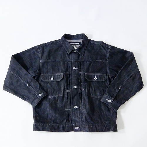 【中古】wa◇128 NEIGHBORHOOD ネイバーフッド RIGID DENIM TYPE-2 JACKET リジッドデニムジャケット Lサイズ 【F-33030】｜Regolith_Market