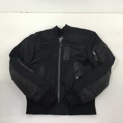 【中古】 hi◇129 KAWASAKI × AVIREX ライティングメッシュブルゾン MA-1 ジャケット J8001-2780-2787 サイズS カワサキ アヴィレックス