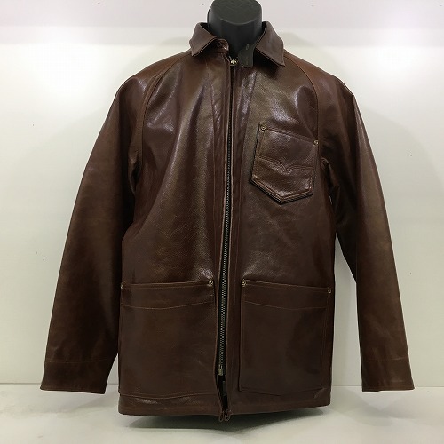 【中古】 hi◇129 DELUXEWARE デラックスウエア D7648J レザージャケット JACKET サイズUSM|Regolith_Market
