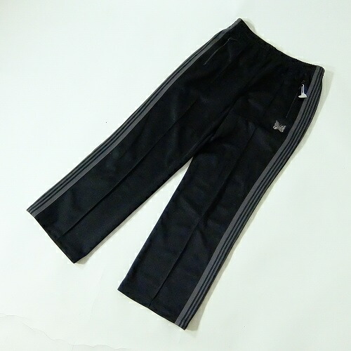 楽天市場】ニードルス×ブレス フェイクレザートラックパンツ ブラック