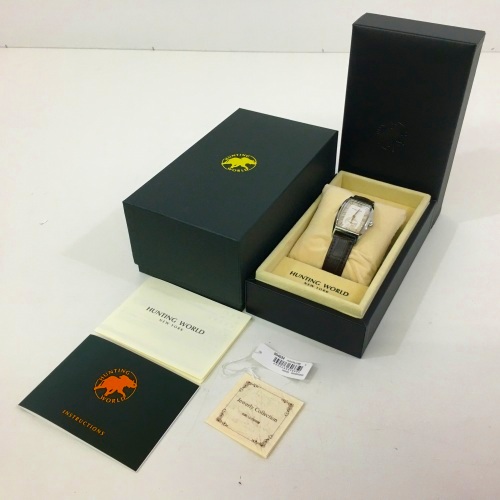 【中古】 hi◇141 HUNTING WORLD GRAN TONNEAU HW503SIDBR 954634 グラントノー ハンティングワールド 腕時計