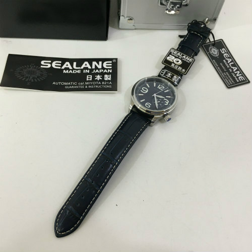 【中古】 hi◇141 SEALANE SEJ021-LBL なめし革 青み ウオッチ シーレーン