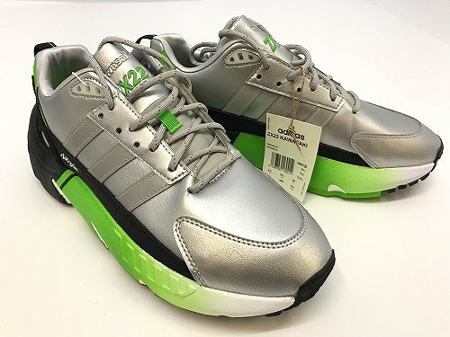 【中古】 wa◇149 KAWASAKI &times; adidas Originals ZX22 "Silver Metallic/Core Black" GW2125 カワサキ アディダス オリジナルス 28cm スニーカー 靴 【F-14954】｜Regolith_Market