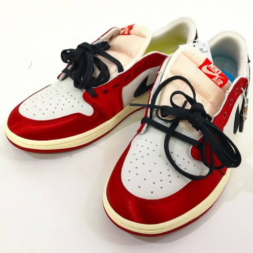 【中古】 hi◇149 TROPHY ROOM × NIKE AIR JORDAN 1 LOW OG SP SAIL/BLACK-VARSITY RED-MUSLIN FN0432-100 大いさ27.5 賞お座敷 ナイキ エアジョーダン スニーカー 靴 メンズ靴-スニーカー