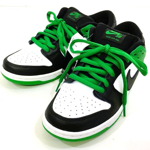 【中古】 hi◇149 NIKE SB DUNK LOW PRO CLASSIC GREEN BLACK WHITE BQ6817-302 サイズ27cm ナイキ ダンク ロー プロ クラシック グリーン ブラック ホワイト 靴 スニーカー