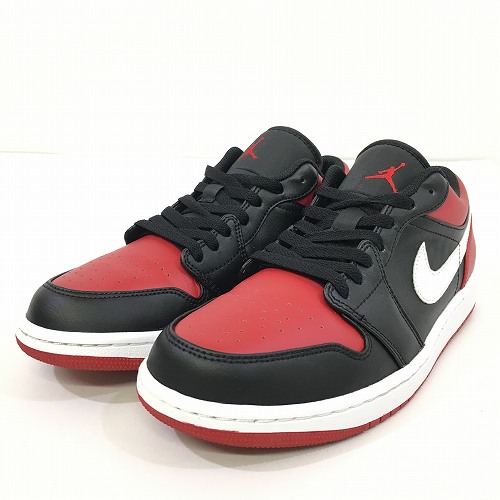 【中古】 hi◇149 NIKE AIR JORDAN 1 LOW GYM RED/WHITE-BLACK 553558-612 靴 スニーカー シューズ サイズ: 27cm エア ジョーダン 1 ロー ジムレッド ホワイト ブラック ナイキ