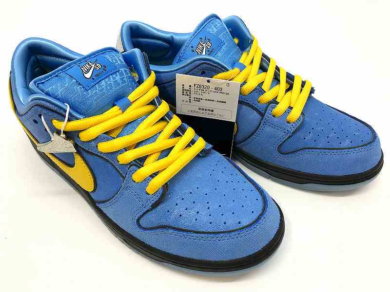 【中古】 wa◇149 The Powerpuff Girls &times; Nike SB Dunk Low Pro QS "Bubbles" FZ8320-400 パワーパフガールズ ナイキ ダンク ロー プロバブルス 27.5cm スニーカー 靴 シューズ 【F-28714】｜Regolith_Market