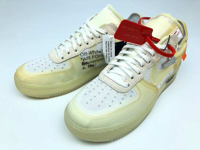 【中古】 wa◇149 Off-White &times; Nike The Ten Air Force 1 Low "White" AO4606-100 オフホワイト ナイキ ザ・テン エアフォース1 ロー ホワイト 27cm スニーカー 靴 シューズ 【F-30540】｜Regolith_Market
