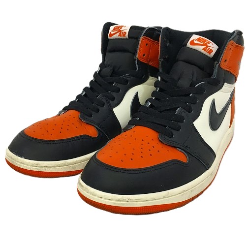 【中古】 hi◇149 NIKE AIR JORDAN 1 RETRO HIGH OG SHATTERED BACKBOARD 2025 BLACK/BLACK-SAIL STARFISH DZ5485-008 靴 スニーカー シューズ サイズ: 28cm エアジョーダン 1 レトロ ハイ オリジナル シャッタード バックボード ブラック/セイル/スターフィッシュ ナイキ|Regolith_Market