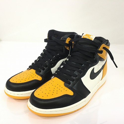 【中古】 hi◇149 Nike Air Jordan 1 Retro High OG Taxi ナイキ エアジョーダン1 レトロ ハイ OG タクシー 555088-711 靴 スニーカー サイズ26cm