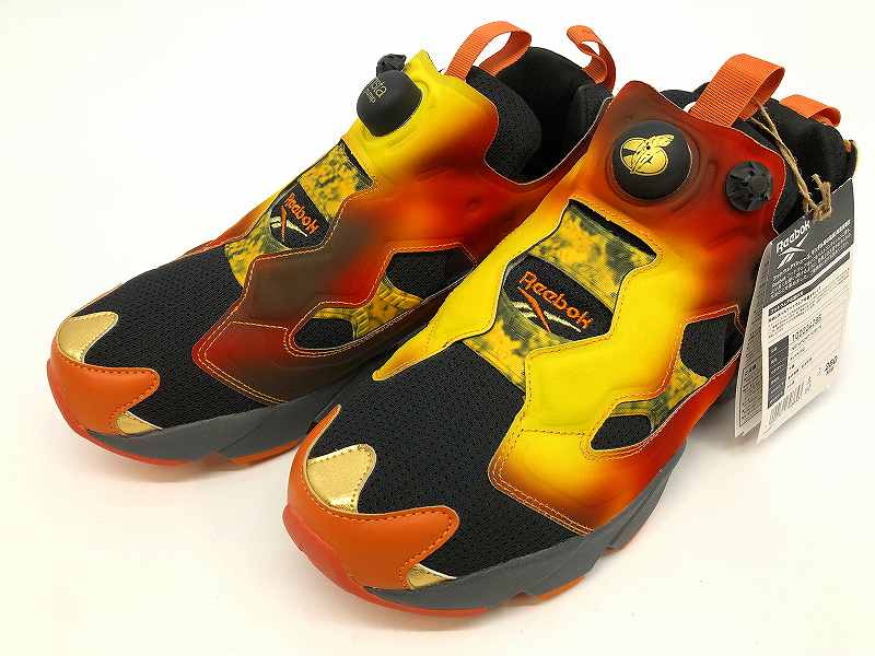 【中古】 wa◇149 Koshi Inaba × Reebok Instapump Fury 94 MAGMA \"Black/Orange\"" 100224285 稲葉浩志 (B\u0027z) リーボック インスタポンプフューリー94 マグマ 黒いこと/オレンジ色 26糎 スニーカー 靴 シューズ 【F-27737】"