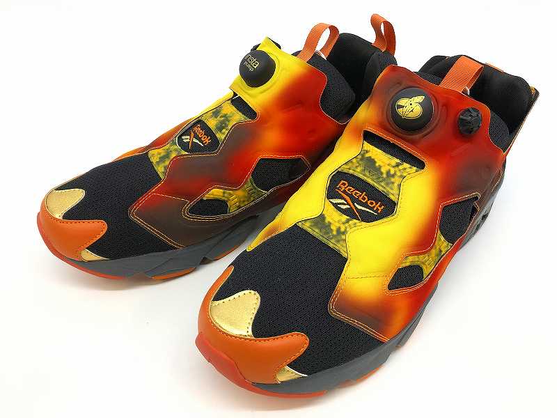 【中古】 wa◇149 Koshi Inaba × Reebok Instapump Fury 94 MAGMA \"Black/Orange\"" 100224285 稲葉浩志 (B\u0027z) リーボック インスタポンプフューリー94 マグマ 黒いこと/オレンジ色 30糎 スニーカー 靴 シューズ 【F-30991】"
