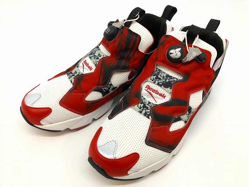 【中古】 wa◇149 Koshi Inaba × Reebok Instapump Fury 94 MAGMA \"White/Red\"" 100224286 稲葉浩志 (B\u0027z) リーボック インスタポンプフューリー94 マグマ白いこと/赤いこと 30糎 スニーカー 靴 シューズ 【F-30992】"