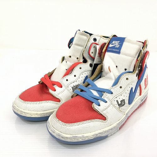 【中古】 hi◇149 Magnus Walker x Nike SB Dunk High 1971 Porche 911 T 277 マグナス・ウォーカー × ナイキ SB ダンク 御機嫌 DH7683-100 スニーカー 靴 大きさ27.5糎