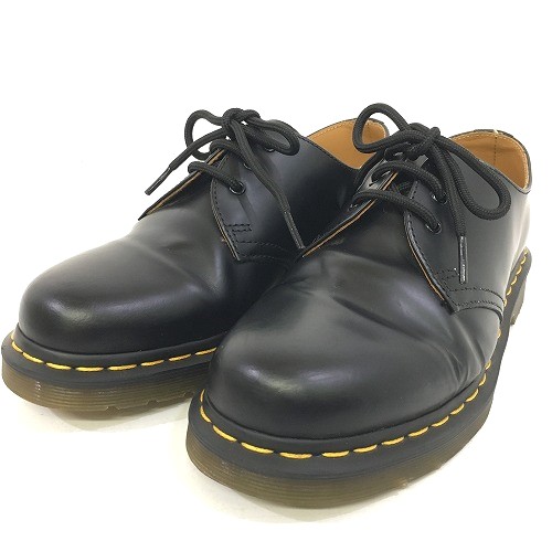 【中古】 hi◇154 Dr.Martens ドクターマーチン 1461 3 ホール シューズ SMOOTH BLACK ブラック 10085001 サイズ UK6