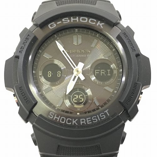 【中古】 hi◇160 CASIO G-SHOCK ANALOG-DIGITAL AWG-M100B-1AJR 腕時計 カシオ