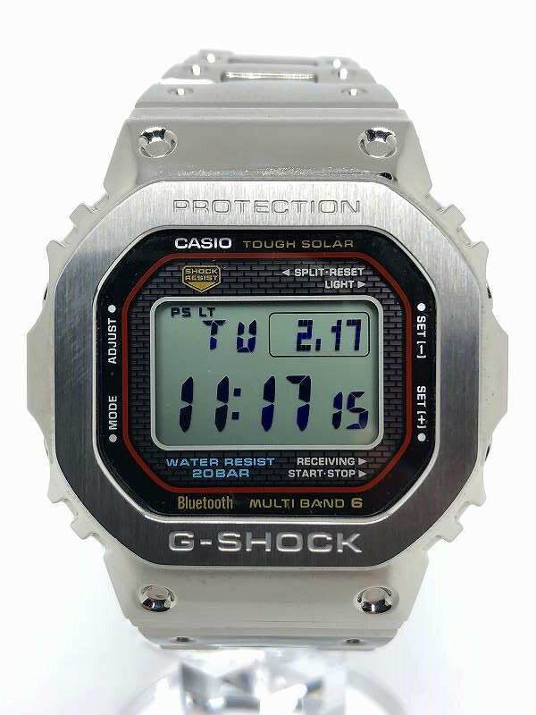 【中古】 wa◇160 CASIO G-SHOCK FULL METAL GMW-B5000D-1CJF カシオ ジーショック 盛りだくさん金属元素 時辰儀 ウオッチ 【F-31731】