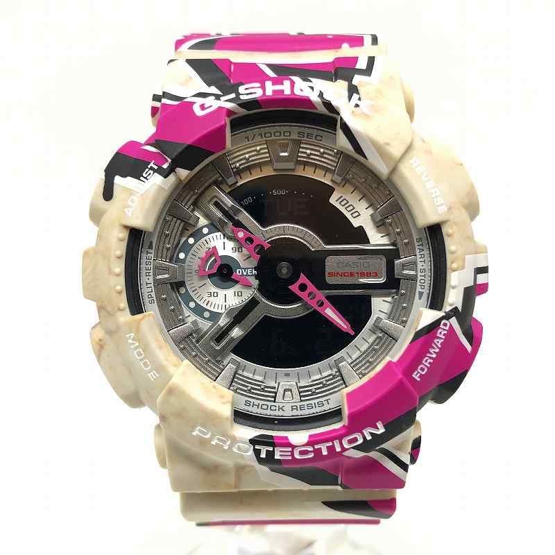 【中古】 wa◇160 CASIO G-SHOCK GA-110SS-1AJR カシオ ジーショック 時辰儀 ウオッチ