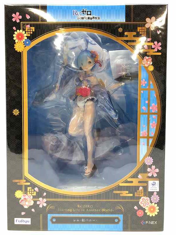 【中古/未開封】 wa◇66 Re：ゼロから始める異世界生活 レム -和バニー- 1/7スケール フィギュア 塗装済み完成品 F：NEX FuRyu 【R-29764】