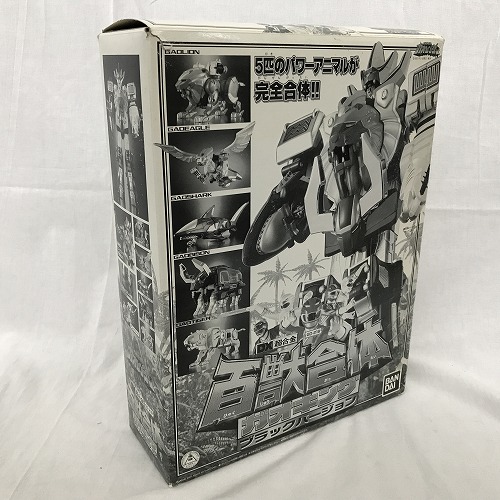 【中古】 hi◇67 DX超合金 百獣合体ガオキング ブラックバージョン 百獣戦隊ガオレンジャー BANDAI バンダイ画像