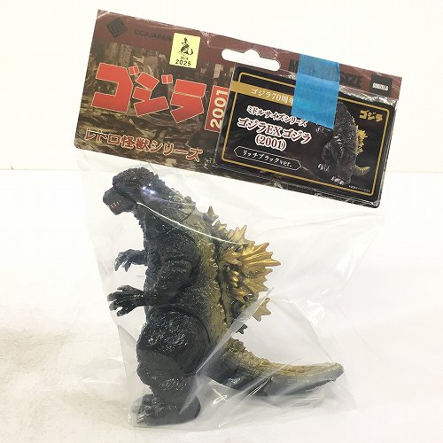 【中古/未開封】 hi◇67 ミドルサイズシリーズ ゴジラEX ゴジラ（2001）リッチブラックVer. ソフビのみ シリアルNOカード付 CCP