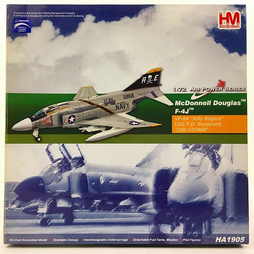 【中古】 hi◇72 Hobby Master 1/72 AIR POWER SERIES HA1905 McDonnell Douglas F-4J Phantom II VF-84 アメリカ海軍 第84戦闘飛行隊 ジョリーロジャース USS 飛行機 戦闘機 模型 マクドネル・ダグラス ファントム ホビーマスター