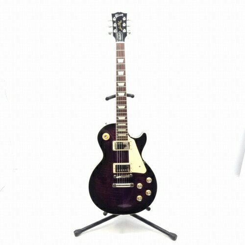 【中古】wa◇91 Gibson USA Exclusive Model Les Paul Standard 60s Figured Top Dark Purple Burst ギブソン エレキギター 【G-2876】