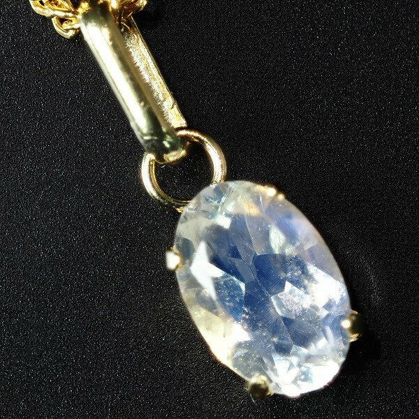18金ネックレス レディースネックレス ムーンストーンネックレス ムーンストーン ネックレス レディースジュエリー ペンダント 18KYG 18k 【送料無料 プレゼントBOX付き】 18K No.265 R ss