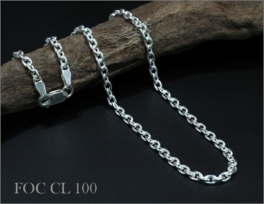 SV925 アズキチェーンネックレス 3.40mm 45cm No.FOC CL 100