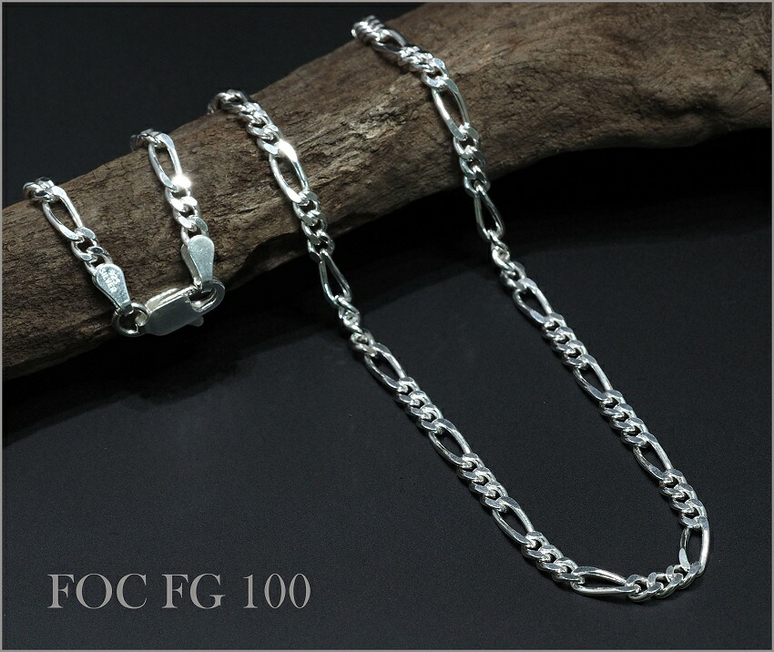 SV925 喜平 フィガロチェーンネックレス 3.50mm 60cm No.FOC FG 100