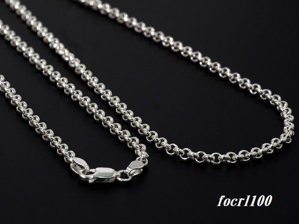 SV925 ロールチェーンネックレス 1.00mm 60cm No.FOCRL 100