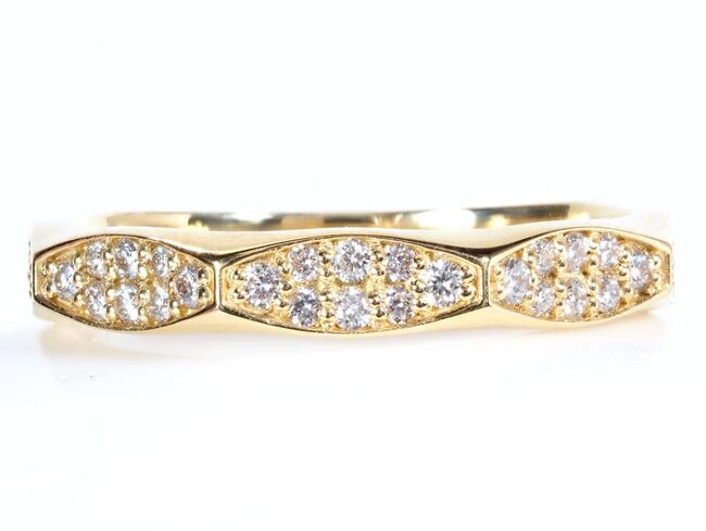 ダイヤモンド リング エタニティ リング 18金 18K 18KYG 指輪 レディース リング クリスマス プレゼント BOX無料 4月 誕生日 誕生石 天然石 R ss