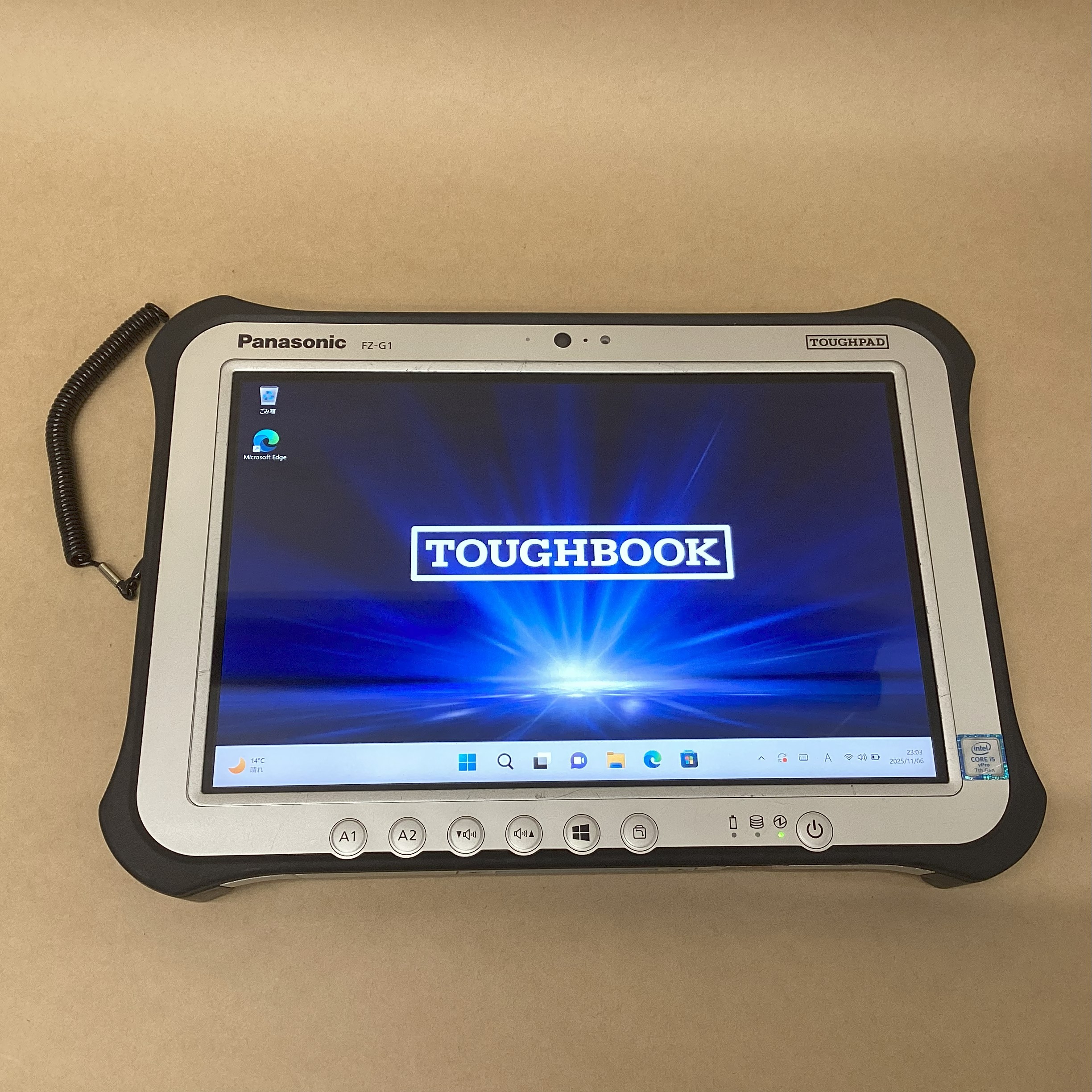 【中古】 PANASONIC タブレット TOUGHPAD FZ-G1W3000VJ CI5(7300U)-2.6GHZ 4GB 128GB 10.1インチ WIN11P 無線 BLUETOOTH カメラ スタイラス 送料 無料 14時までの ご注文 即日発送 25,200円