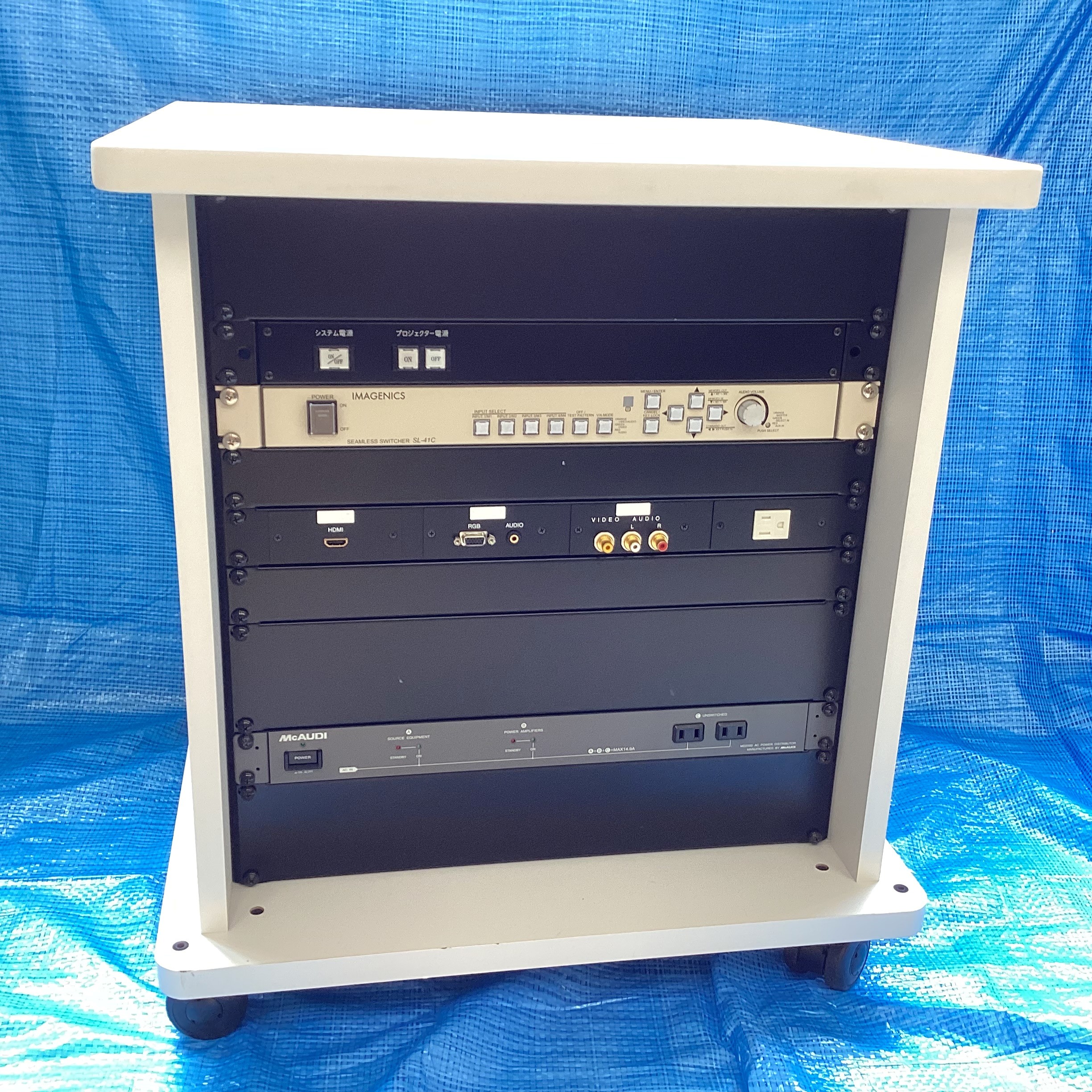 【中古】 IMAGENICS SL-41C マルチ合図相応うシームレススイッチャー (IMG.Link最終生産物判定基準備え付ける)［さし絵・声音かかわり合い装置］活動写真の其の儀総べて 14時までの ご申しつける 即日送りとどける ※貨物輸送有料(送りとどける操作手順、貨物輸送について申しつたえる有り)※