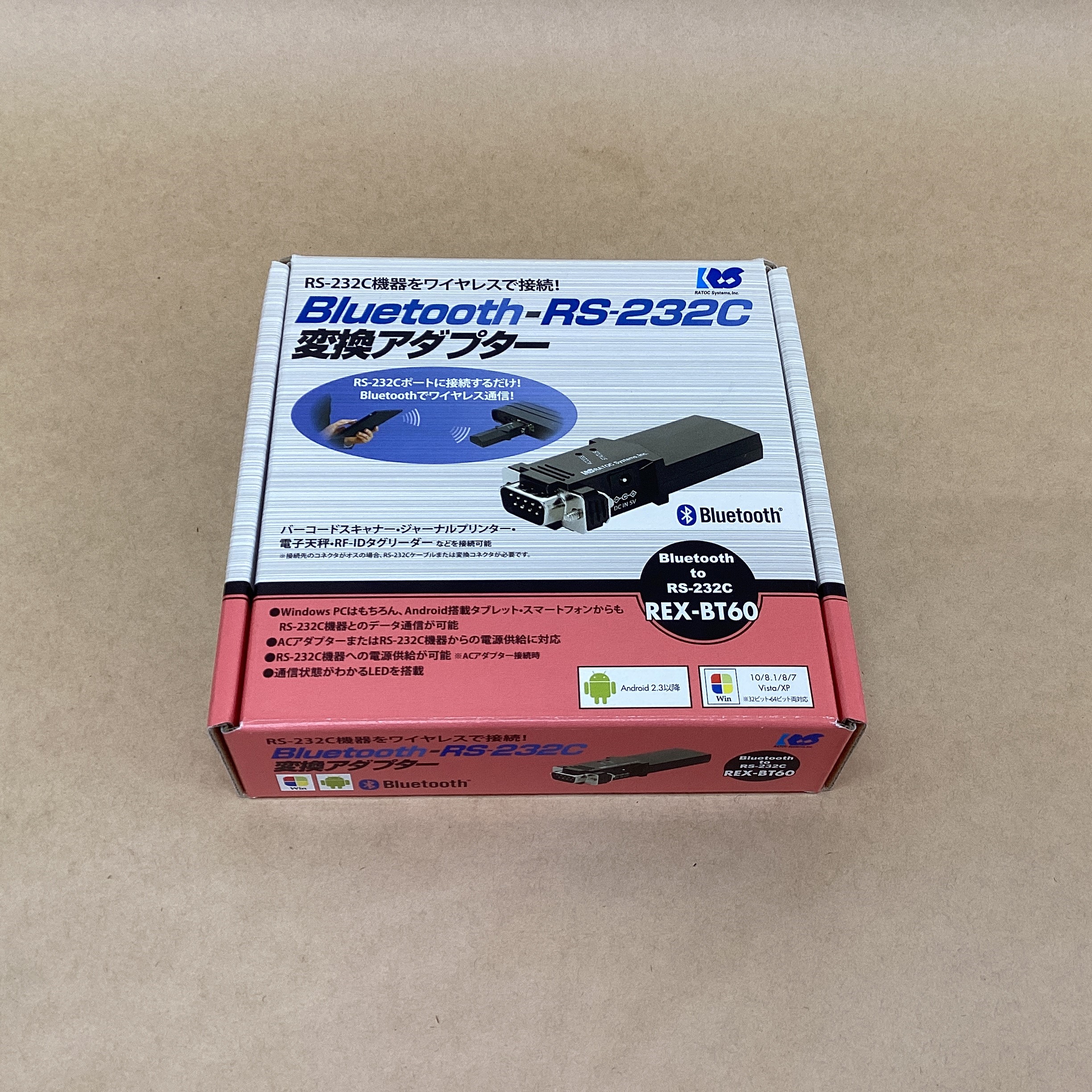 【中古】 【未使用品】 【入荷5個】 ラトックシステム Bluetooth RS-232C 変換アダプター REX-BT60 ※1台ごとの価格※ 送料 無料 14時までの ご注文 即日発送