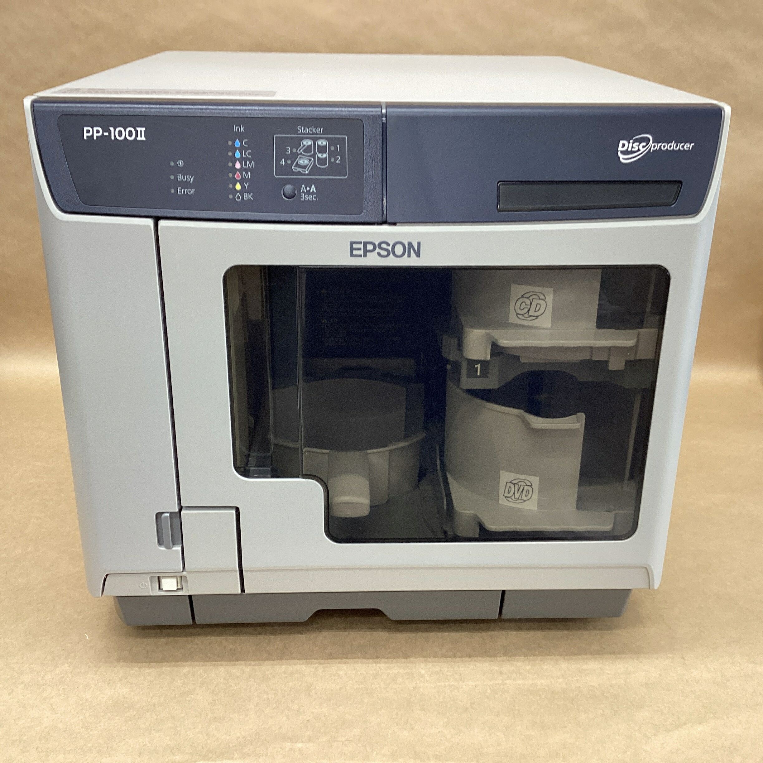 【中古】 EPSON 業務用 ディスクデュプリケーター PP-100II CD-R,DVD-R,DVD+R/DVD-R DL/DVD+R DL USB-Bケーブル 送料 無料 14時までの ご注文 即日発送