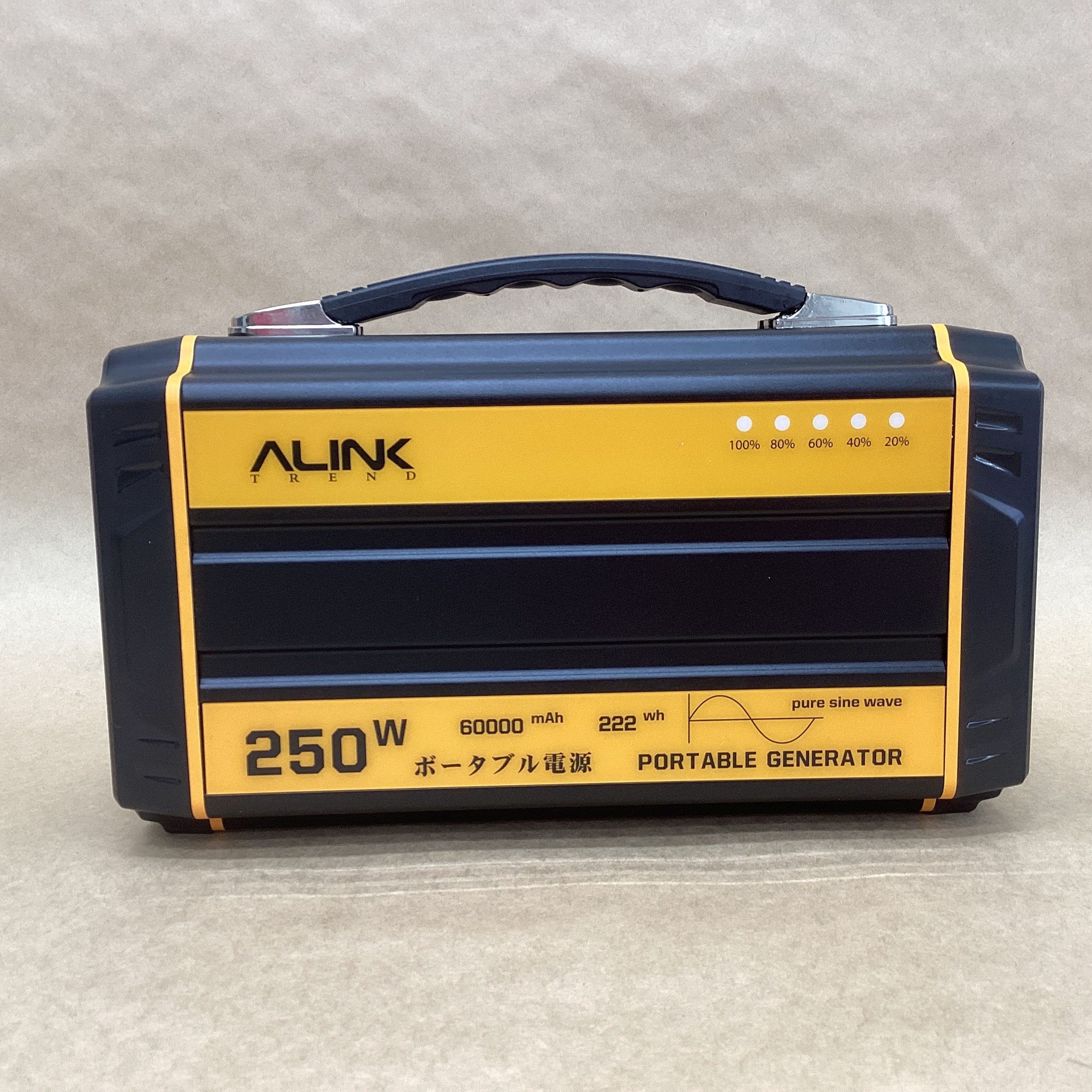 【中古】 Alink Trend 携帯型ワット数 250W 60000mAh 大静電容量 AC/USB最終生産物 防災 難民キャンプ 非常用ワット数 貨物輸送 無料 14時までの ご申し付ける 即日送りとどける