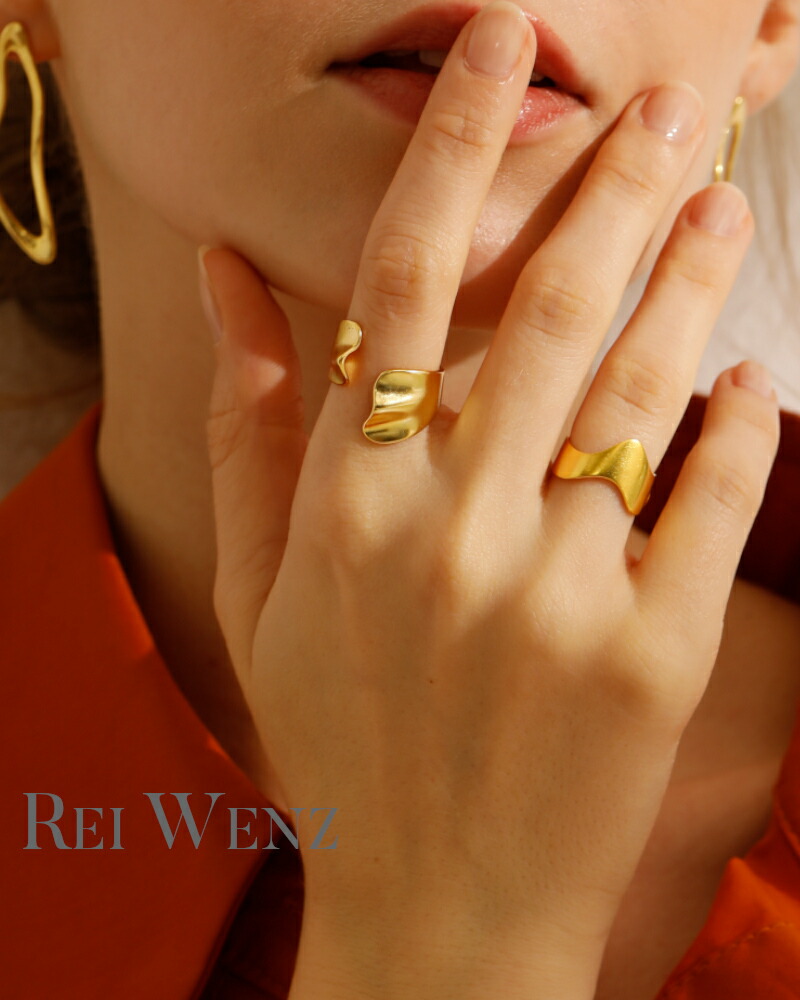 予約商品シルバー リング 幅太 フォークリング ワイド 太め レディース 幅広 ニュアンス 華奢 大ぶり