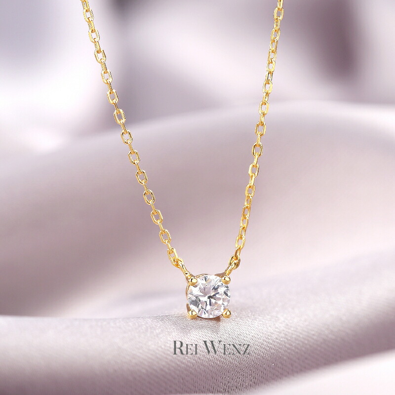 卓出 125Naネックレス CZ ダイヤ S925 人気 プラチナコート