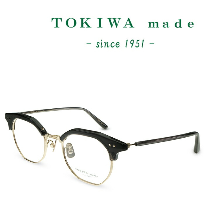TOKIWA made トキワ メイド T-1963 C-SG-1 ブラック メガネ フレーム 度付きメガネ 伊達メガネ メンズ レディース 日本製 本格眼鏡 （お取り寄せ） 28,600円